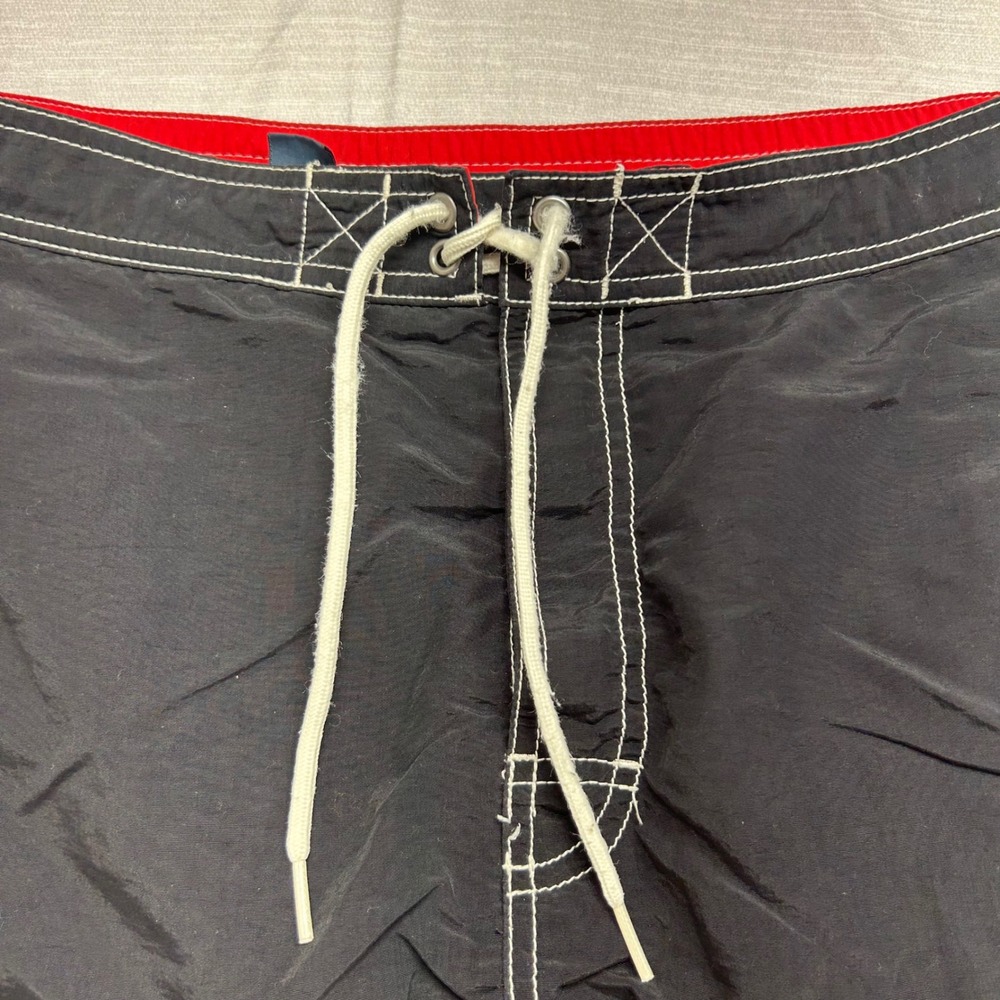 Polo Ralph Lauren Mens Black Cargo Swim Trunks Board Shorts Red Pony Size L - Picture 4 of 11